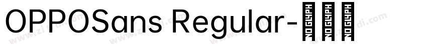 OPPOSans Regular字体转换 OPPOSans Regular字体转换